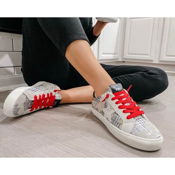 Steve Madden Star Court Philosophy Sneaker Women's Size 7.5 M Textile Cowhide - Picture 1 of 16